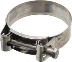 Mikalor - 3-1/4" Hose, 0.98" Wide x 0.04" Thick, T-Bolt Hose Clamp - 3.11 to 3.35" Diam, Stainless Steel - Apex Tool & Supply