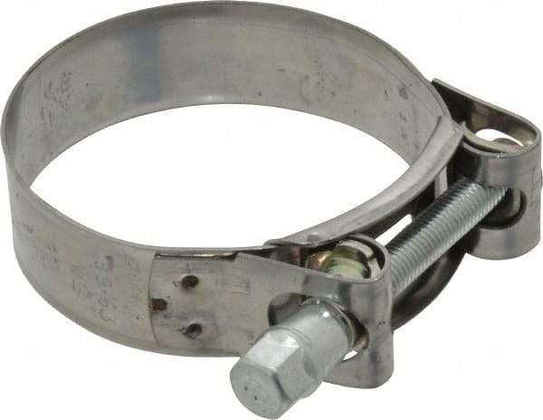 Mikalor - 2-13/32" Hose, 0.78" Wide x 0.04" Thick, T-Bolt Hose Clamp - 2.32 to 2.48" Diam, Stainless Steel Band, Housing & Zinc Plated Screw - Apex Tool & Supply
