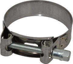 Mikalor - 2-5/8" Hose, 0.78" Wide x 0.04" Thick, T-Bolt Hose Clamp - 2.48 to 2.68" Diam, Stainless Steel Band, Housing & Zinc Plated Screw - Apex Tool & Supply