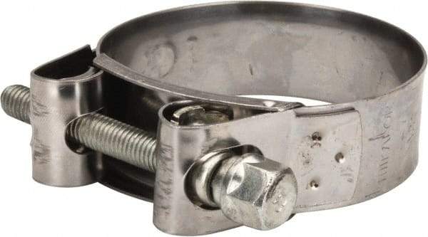 Mikalor - 2-3/4" Hose, 0.98" Wide x 0.04" Thick, T-Bolt Hose Clamp - 2.68 to 2.87" Diam, Stainless Steel Band, Housing & Zinc Plated Screw - Apex Tool & Supply