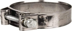 Mikalor - 4" Hose, 0.98" Wide x 0.04" Thick, T-Bolt Hose Clamp - 3.82 to 4.1" Diam, Stainless Steel Band, Housing & Zinc Plated Screw - Apex Tool & Supply