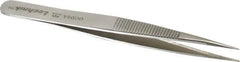 Aven - 4-3/4" OAL OOD-SA Precision Tweezers - Stainless Steel, OOD-SA Pattern - Apex Tool & Supply