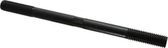 Gibraltar - 5/8-11 9" OAL Equal Double Threaded Stud - Alloy Steel, Black Oxide Finish, 1-3/4" Equal Thread Length - Apex Tool & Supply