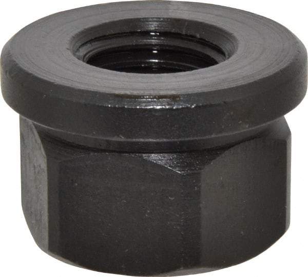 Gibraltar - 7/8-9, 1-3/4" Flange Diam, 1-1/8" High, 1-7/16" Across Flats, Flange Nut - Grade 12L14 Steel, Black Oxide Finish, 1/4" Flange Height, TCMAI - Apex Tool & Supply