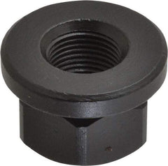 Gibraltar - 3/4-16, 1-5/8" Flange Diam, 1" High, 1-1/4" Across Flats, Flange Nut - Grade 12L14 Steel, Black Oxide Finish, 1/4" Flange Height, TCMAI - Apex Tool & Supply