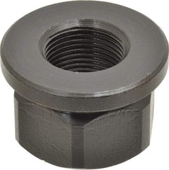 Gibraltar - 1-14, 2" Flange Diam, 1-1/4" High, 1-5/8" Across Flats, Flange Nut - Grade 12L14 Steel, Black Oxide Finish, 1/4" Flange Height, TCMAI - Apex Tool & Supply