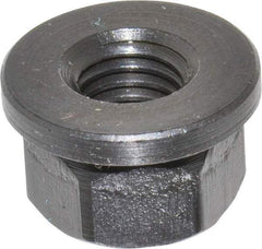Gibraltar - M10x1.50, 22mm Flange Diam, 13mm High, 17mm Across Flats, Flange Nut - Grade 12L14 Steel, Black Oxide Finish, 3" Flange Height, TCMAI - Apex Tool & Supply