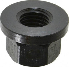Gibraltar - M16x2.00, 33mm Flange Diam, 21mm High, 24mm Across Flats, Flange Nut - Grade 12L14 Steel, Black Oxide Finish, 5" Flange Height, TCMAI - Apex Tool & Supply