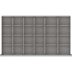LISTA - 24-Compartment Drawer Divider Layout for 3.15" High Drawers - Apex Tool & Supply