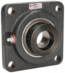 Browning - 1-1/4" ID, 4-5/8" OAL x 4-5/8" OAH 4-Bolt Flange - 3,493 Lb Static Cap, 5,782 Lb Dyn Cap, 3-5/8" Btw Mnt Hole Ctrs, Cast Iron - Apex Tool & Supply