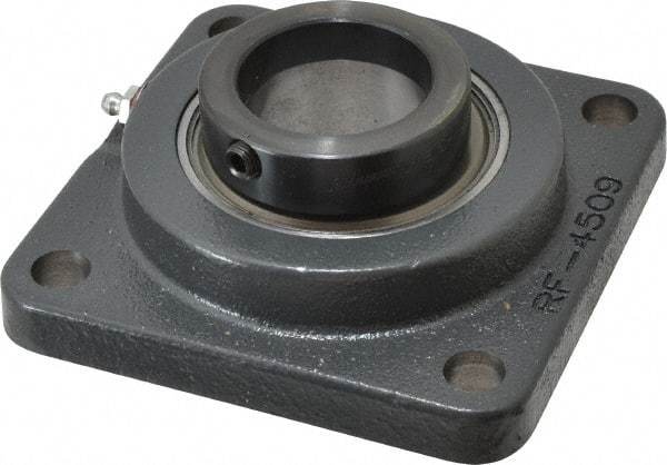 Browning - 1-15/16" ID, 5-5/8" OAL x 5-5/8" OAH 4-Bolt Flange - 5,216 Lb Static Cap, 7,889 Lb Dyn Cap, 4-3/8" Btw Mnt Hole Ctrs, Cast Iron - Apex Tool & Supply