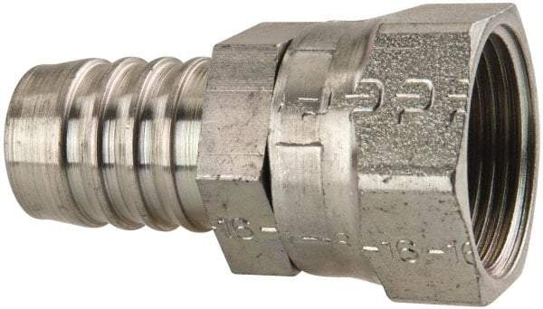 Parker - 1-7/16-12 SAE Steel Hydraulic Hose Female Seal-Lok Swivel Short - -16 Hose Size, 1" Hose Diam - Apex Tool & Supply