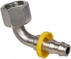 Parker - 11/16-16 SAE Steel Hydraulic Hose Female Seal-Lok Swivel & 90° Elbow - -6 Hose Size - Apex Tool & Supply