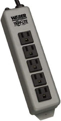 Tripp-Lite - 5 Outlets, 120 VAC15 Amps, 15' Cord, Power Outlet Strip - Keyhole, Tab Mount, 5-15 NEMA Configuration, 8-3/4" Strip - Apex Tool & Supply