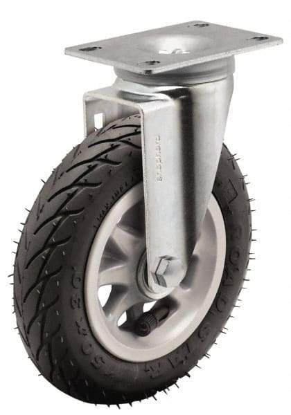 Shepherd - 6" Diam x 1-1/4" Wide, Phenolic Rigid Caster - 150 Lb Capacity, Top Plate Mount, 2-5/8" x 3-3/4" Plate, Ball Bearing - Apex Tool & Supply