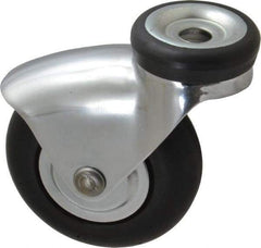 Shepherd - 3" Diam x 15/16" Wide x 3-7/8" OAH Hollow Kingpin Mount Swivel Caster - Neoprene, 110 Lb Capacity, Precision Ball Bearing, 7/16 x 1/2" Hollow Kingpin Stem - Apex Tool & Supply