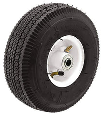 Albion - 10 Inch Diameter x 4.1 Inch Wide, Pneumatic Caster Wheel - 350 Lb. Capacity, 5/8 Inch Axle Diameter, Ball Bearing - Apex Tool & Supply