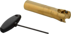 Seco - 1-1/2" Cutting Diam, Modular Connection Indexable Copy End Mill - 2 Inserts, VPGX 2206..E.-E10 Insert, R217.97 Toolholder, Through Coolant - Apex Tool & Supply