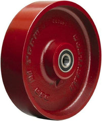 Hamilton - 8 Inch Diameter x 2 Inch Wide, Cast Iron Caster Wheel - 1,500 Lb. Capacity, 2-1/4 Inch Hub Length, 1/2 Inch Axle Diameter, Precision Ball Bearing - Apex Tool & Supply