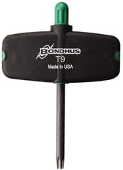 Bondhus - T9 Torx Plus Key - Wing Handle, Protanium High Torque Steel, 2" Length Under Head - Apex Tool & Supply