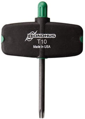 Bondhus - T10 Torx Plus Key - Wing Handle, Protanium High Torque Steel, 2" Length Under Head - Apex Tool & Supply