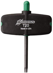 Bondhus - T20 Standard Torx Key - Wing Handle, Protanium High Torque Steel, 1-1/2" Length Under Head - Apex Tool & Supply
