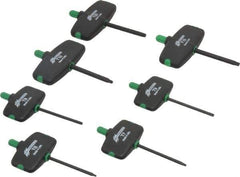 Bondhus - 7 Piece T6 to T20 Protanium Wing Handle Torx Key Set - 3" OAL, 1-1/2" Length Under Head, T6, T7, T8, T9, T10, T15, T20 Torx Size - Apex Tool & Supply