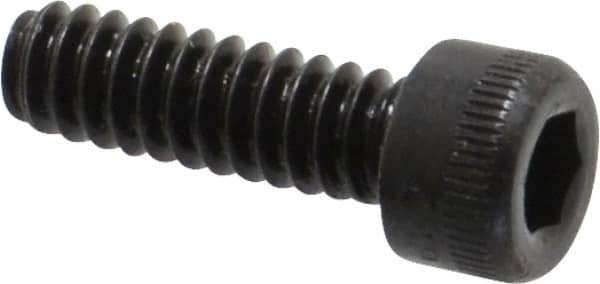Holo-Krome - #6-32 UNC Hex Socket Drive, Socket Cap Screw - Alloy Steel, Black Oxide Finish, Fully Threaded, 7/16" Length Under Head - Apex Tool & Supply