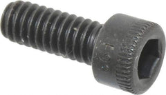 Holo-Krome - #8-32 UNC Hex Socket Drive, Socket Cap Screw - Alloy Steel, Black Oxide Finish, Fully Threaded, 7/16" Length Under Head - Apex Tool & Supply