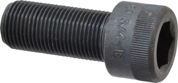 Holo-Krome - 3/4-16 UNF Hex Socket Drive, Socket Cap Screw - Alloy Steel, Black Oxide Finish, Fully Threaded, 1-3/4" Length Under Head - Apex Tool & Supply