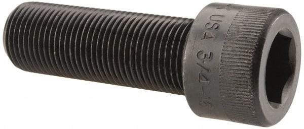 Holo-Krome - 3/4-16 UNF Hex Socket Drive, Socket Cap Screw - Alloy Steel, Black Oxide Finish, Fully Threaded, 2-1/4" Length Under Head - Apex Tool & Supply