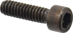 Made in USA - #2-56 UNC Hex Socket Drive, Socket Cap Screw - Alloy Steel, Black Oxide Finish, Fully Threaded, 5/16" Length Under Head - Apex Tool & Supply