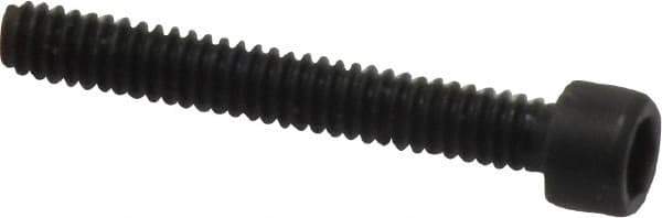 Made in USA - #2-56 UNC Hex Socket Drive, Socket Cap Screw - Alloy Steel, Black Oxide Finish, Fully Threaded, 5/8" Length Under Head - Apex Tool & Supply
