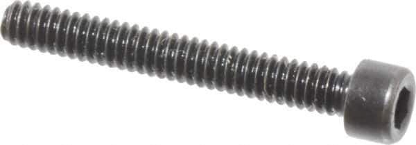 Made in USA - #3-48 UNC Hex Socket Drive, Socket Cap Screw - Alloy Steel, Black Oxide Finish, Fully Threaded, 3/4" Length Under Head - Apex Tool & Supply