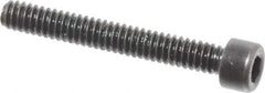 Made in USA - #3-48 UNC Hex Socket Drive, Socket Cap Screw - Alloy Steel, Black Oxide Finish, Fully Threaded, 3/4" Length Under Head - Apex Tool & Supply