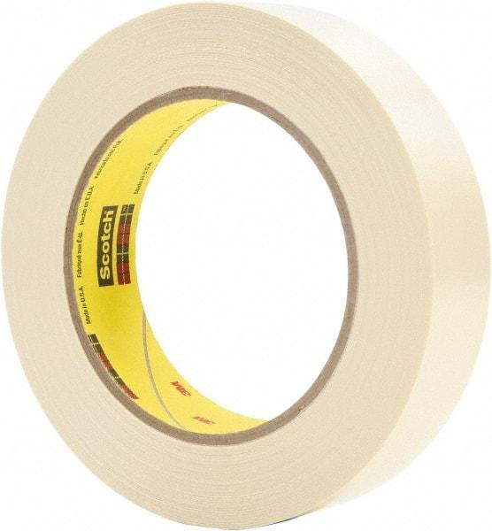 3M - 1" x 36 Yds Tan Electroplating Tape - 7.1 mil, Rubber Adhesive - Apex Tool & Supply