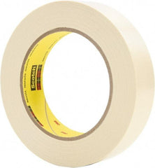 3M - 1" x 36 Yds Tan Electroplating Tape - 7.1 mil, Rubber Adhesive - Apex Tool & Supply