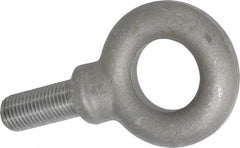 Gibraltar - 15,000 Lb Capacity, Steel, 1-1/4 - 7 Thread, Fixed Lifting Eye Bolt - Fully Threaded, 3" Shank, 3" Thread Length, Shoulder - Apex Tool & Supply