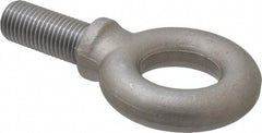 Gibraltar - 21,000 Lb Capacity, Steel, 1-1/2 - 6 Thread, Fixed Lifting Eye Bolt - Fully Threaded, 3-1/2" Shank, 3-1/2" Thread Length, Shoulder - Apex Tool & Supply