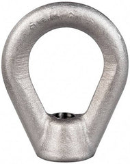 Gibraltar - 2,700 Lb Capacity, 3/8-16 Thread, Stainless Steel Lifting Eye Nut - Grade 304, 2-1/2" High, 1-1/4" Inside & 2" Outside Eye Diam, 7/8" Bell/Base Width - Apex Tool & Supply