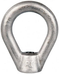 Gibraltar - 2,700 Lb Capacity, 3/8-16 Thread, Stainless Steel Lifting Eye Nut - Grade 316, 2-1/2" High, 1-1/4" Inside & 2" Outside Eye Diam, 7/8" Bell/Base Width - Apex Tool & Supply