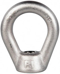 Gibraltar - 5,000 Lb Capacity, 5/8-11 Thread, Stainless Steel Lifting Eye Nut - Grade 316, 3" High, 1-1/2" Inside & 2-1/2" Outside Eye Diam, 1-3/8" Bell/Base Width - Apex Tool & Supply