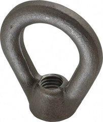 Gibraltar - 2,700 Lb Capacity, 1/2-13 Thread, Self Colored, Carbon Steel Heavy Duty Lifting Eye Nut - Grade C-1030, 2-1/2" High, 1-1/4" Inside & 2" Outside Eye Diam, 7/8" Bell/Base Width - Apex Tool & Supply