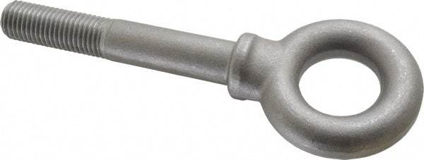 Gibraltar - 9,000 Lb Capacity, Steel, 1-8 Thread, Lifting Eye Bolt - Partially Threaded, 6" Shank, 2-1/2" Thread Length, Shoulder - Apex Tool & Supply