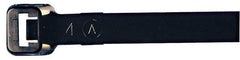 Made in USA - 37-1/4" Long Black Nylon Standard Cable Tie - 175 Lb Tensile Strength, 2.29mm Thick, 4" Max Bundle Diam - Apex Tool & Supply