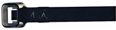 Made in USA - 48-9/16" Long Black Nylon Standard Cable Tie - 175 Lb Tensile Strength, 2.29mm Thick, 4" Max Bundle Diam - Apex Tool & Supply
