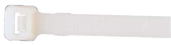 Made in USA - 48-9/16" Long Natural (Color) Nylon Standard Cable Tie - 175 Lb Tensile Strength, 2.29mm Thick, 9" Max Bundle Diam - Apex Tool & Supply