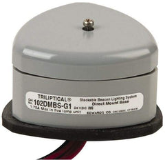 Edwards Signaling - Flashing and Steady, Stackable Tower Light Base Unit - 24 VDC, 1.75 Amp, IP54, IP65 Ingress Rating, 3R, 4X NEMA Rated, Panel Mount - Apex Tool & Supply