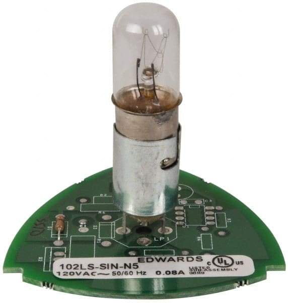 Edwards Signaling - Incandescent Lamp, Clear, Steady, Stackable Tower Light Module - 120 VAC, 0.08 Amp, IP54, IP65 Ingress Rating, 3R, 4X NEMA Rated, Panel Mount, Pipe Mount - Apex Tool & Supply