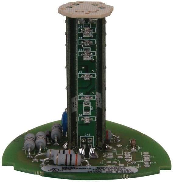 Edwards Signaling - LED Lamp, Amber, Steady, Stackable Tower Light Module - 24 VDC, 0.06 Amp, IP54, IP65 Ingress Rating, 3R, 4X NEMA Rated, Panel Mount, Pipe Mount - Apex Tool & Supply